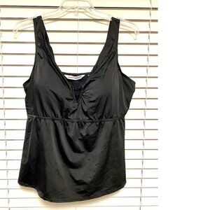 NEW 2pc Black Avenue Swim Tankini Top 22; Kim Rogers 22W Swimwear #068